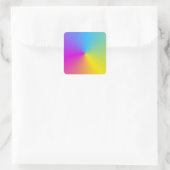 Benutzerdefinierte Abstrakte Blindvorlage rosa Quadratischer Aufkleber (Tasche)