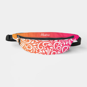 Benutzerdefinierte abstrakte Blumen Elegantes Ombr Bauchtasche