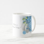 Benutzerdefinierte abstrakte Blumen Kaffeetasse (VorderseiteRechts)