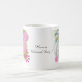 Benutzerdefinierte abstrakte Blumen Kaffeetasse (Mittel)