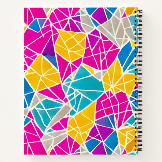 Benutzerdefinierte Abstrakte Formen und Linien leb Notizblock (Rückseite)