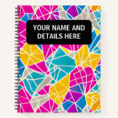Benutzerdefinierte Abstrakte Formen und Linien leb Notizblock (Vorderseite)