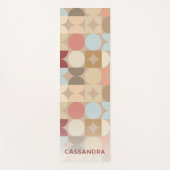 Benutzerdefinierte Abstrakte Kreise Mod Fusion Pop Yogamatte (Vorderseite)