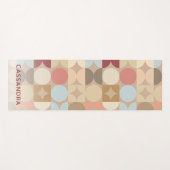 Benutzerdefinierte Abstrakte Kreise Mod Fusion Pop Yogamatte (Vorderseite (Horizontal))