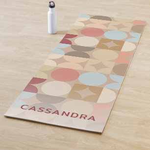 Benutzerdefinierte Abstrakte Kreise Mod Fusion Pop Yogamatte