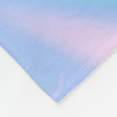 Benutzerdefinierte abstrakte Pastellfarbe Fluid Fl Fleecedecke (Ecke)