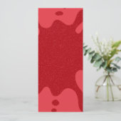 Benutzerdefinierte Abstrakte Tomato Red Glitzer Fl (Stehend Vorderseite)