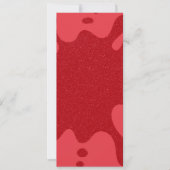 Benutzerdefinierte Abstrakte Tomato Red Glitzer Fl (Vorderseite)