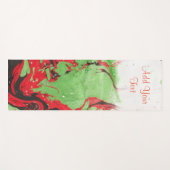 Benutzerdefinierte Abstrakte Vorlage Rot-Grün Yogamatte (Vorderseite (Horizontal))