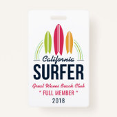 Benutzerdefinierte Abzeichen für den Textabruf Ausweis (Vorderseite)