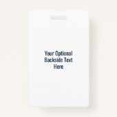 Benutzerdefinierte Abzeichen für den Textabruf Ausweis (Rückseite)