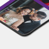 Benutzerdefinierte acht Foto Tiefe Lila Grenze Per Schreibtischunterlage (Ecke)