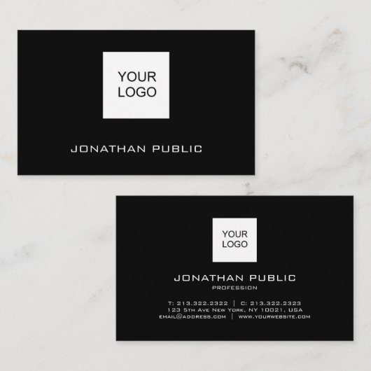 Benutzerdefinierte Add-Logos für Geschäftskarten M Visitenkarte (Vorne/Hinten)