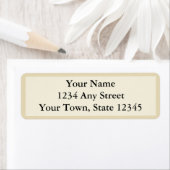 Benutzerdefinierte Adressbezeichnungen - Ecru, Bei (Insitu)