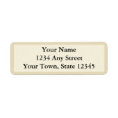 Benutzerdefinierte Adressbezeichnungen - Ecru, Bei (Vorne)