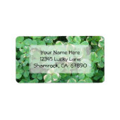 Benutzerdefinierte Adressbezeichnungen für grüne K Adressaufkleber (Vorne)