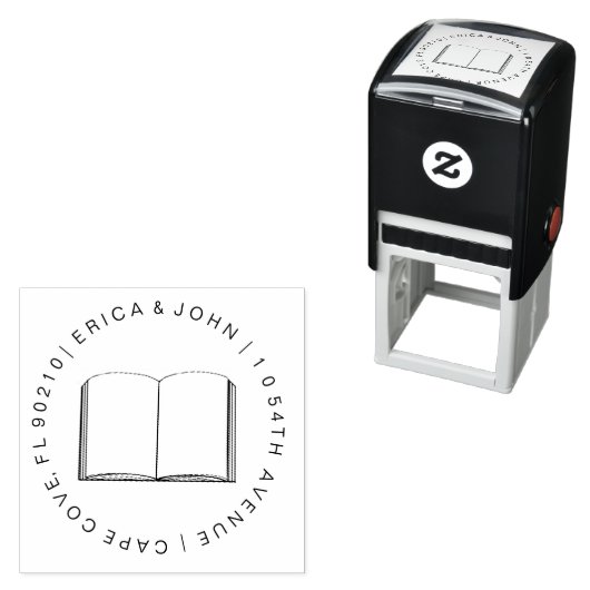 Benutzerdefinierte Adressbibliothek - Selbstfarben Permastempel (Beispiel)