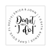 Benutzerdefinierte Adresse Gummi Briefmarke, Donut Gummistempel (Prägung)
