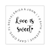 Benutzerdefinierte Adresse Kautschuk Briefmarke, L Gummistempel (Prägung)