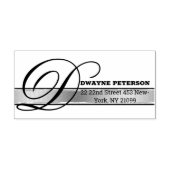 Benutzerdefinierte Adresse und Name Permastempel (Design)