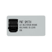 Benutzerdefinierte Adressenmarken für Fotografen Adressaufkleber (Vorne)