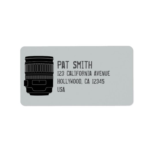 Benutzerdefinierte Adressenmarken für Fotografen Adressaufkleber (Vorne)