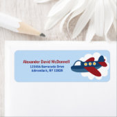 Benutzerdefinierte Adressetiketten für das Flugzeu (Insitu)