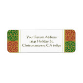 Benutzerdefinierte Adressetiketten für rote und gr (Vorne)