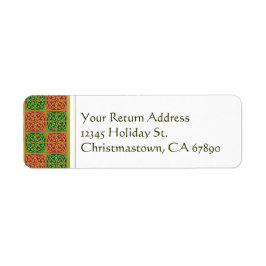 Benutzerdefinierte Adressetiketten für rote und gr