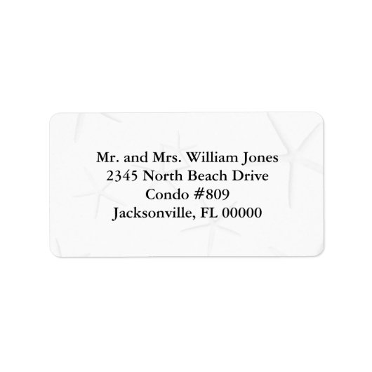 Benutzerdefinierte Adressetiketten für Schwarz und (Vorne)