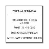 Benutzerdefinierte Adresskontaktinformationen Gumm Gummistempel (Prägung)