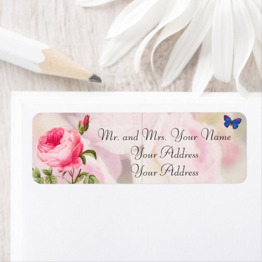 Benutzerdefinierte Adressmarken für die Rose wiede (Insitu)