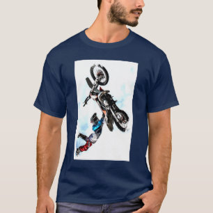 Benutzerdefinierte Akrobatik Biker Action Sports M T-Shirt