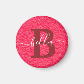 Benutzerdefinierte Alphabets-Buchstaben mit rosa H Magnet (Vorne)