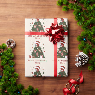 Benutzerdefinierte American Football Weihnachten Geschenkpapier