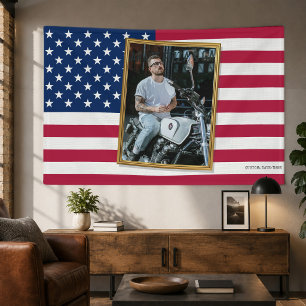Benutzerdefinierte amerikanische Flagge mit Ihrem Banner