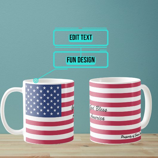 Benutzerdefinierte amerikanische Tasse
