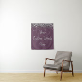 Benutzerdefinierte Amethyst- und Silber-Personalis Wandteppich (Beispiel)