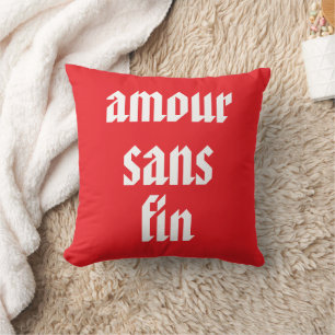 Benutzerdefinierte Amour Sans Fin (Endlose Liebe)  Kissen