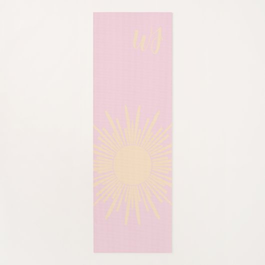 Benutzerdefinierte Anfangs-Sonne-Yogamatte Yogamatte (Vorderseite)