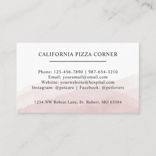 Benutzerdefinierte Anfangs- und Namensfarbe Schwar Visitenkarte (Rückseite)