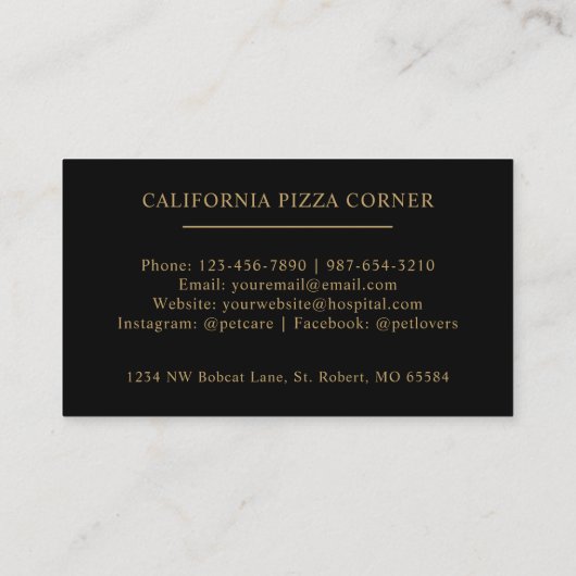 Benutzerdefinierte Anfangs- und Namensfarbe Schwar Visitenkarte (Rückseite)