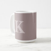 Benutzerdefinierte Anfangsbuchstabe Kuschel-Kaffee Kaffeetasse (Vorderseite Links)