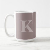 Benutzerdefinierte Anfangsbuchstabe Kuschel-Kaffee Kaffeetasse (Links)