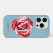 Benutzerdefinierte Anfangsbuchstabe-Rosen-iPhone-H iPhone Hülle (Rückseite (Horizontal))