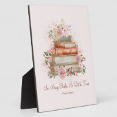 Benutzerdefinierte Angebotsbücher und Vintage Rosa Fotoplatte (Seite)