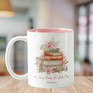 Benutzerdefinierte Angebotsbücher und Vintage Rosa Zweifarbige Tasse