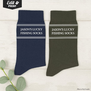 Benutzerdefinierte Angel-Socken, Glücksgeschenk fü Socken