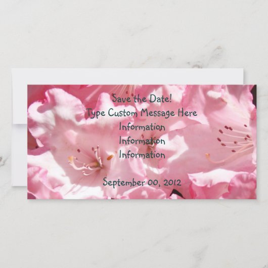 Benutzerdefinierte Ankündigung Save the Date Foto (Vorderseite)