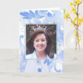 Benutzerdefinierte Ankündigung von Pageant Grußkar (Gelbe Blume)